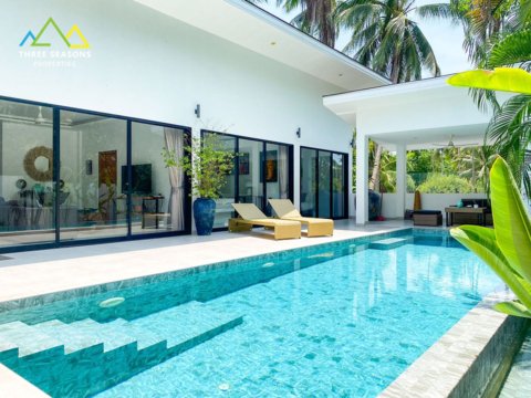 Modern 4 bed Pool villa in Tranquil Mae Nam