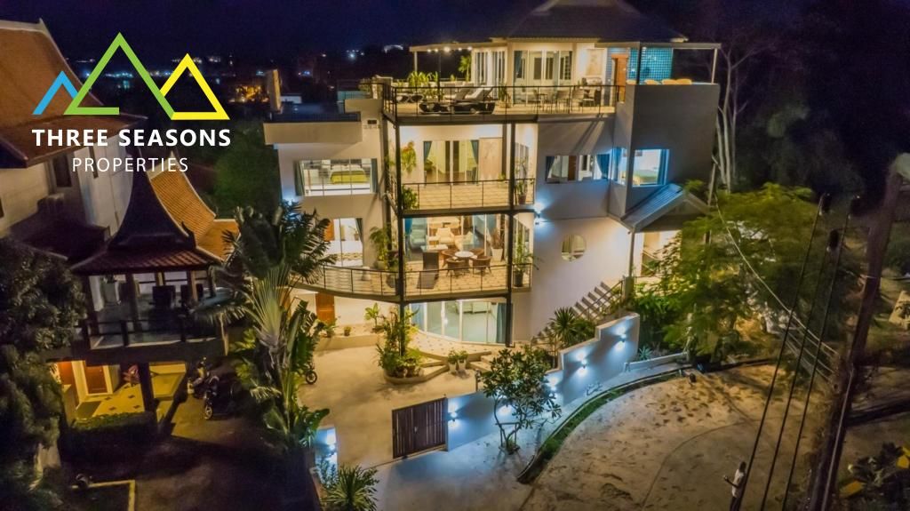 Sunset View 6 bed pool villa 50 meter to the beach – Koh Samui