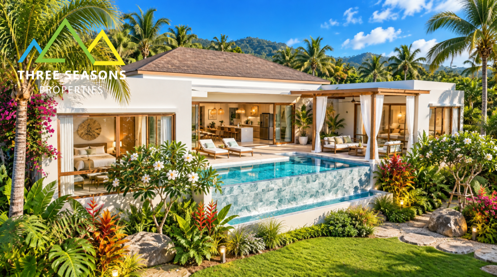 Serenity 3 Bed Pool villa with Sea View – Koh Samui