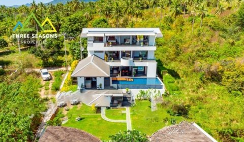 7 bedroom villa for sale, sea. view pool villa Bang Rak, Sea view pool villa for sale Koh Samui