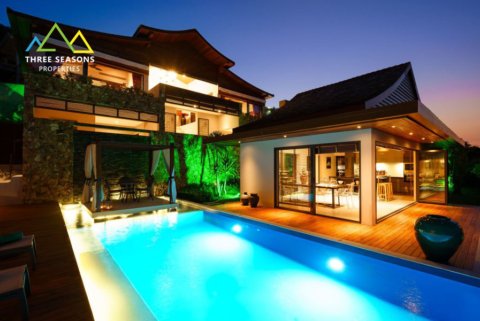 Exquisite 4 bed Ocean View Pool Villa in Bophut