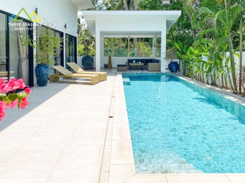 Modern 4 bed Pool villa in Tranquil Mae Nam