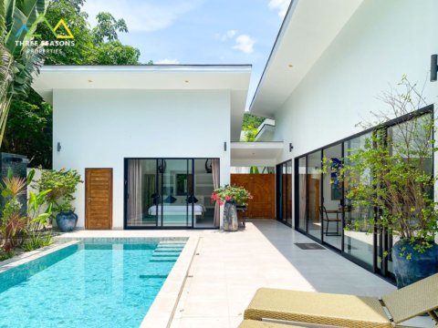 Modern 4 bed Pool villa in Tranquil Mae Nam