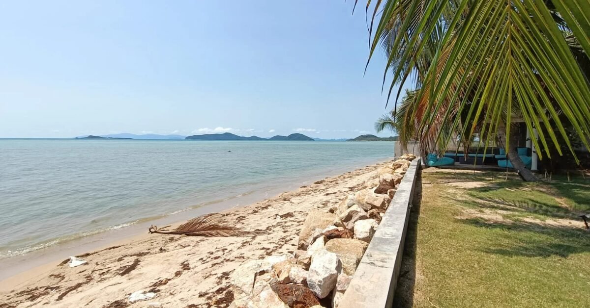 Beach and rock garden