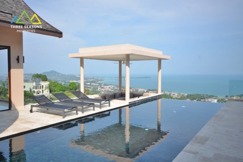 Panoramic sea view villa for sale in koh samui