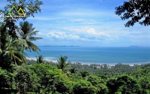 Majestic sea view sunset, 5 rai in Baan Makham, in Koh samui