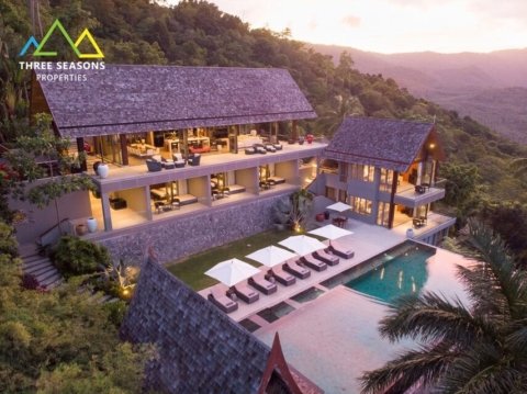 Ultra-Luxurious 6-Bedroom Villa with Stunning Ocean Views in Bophut Hills, Koh Samui