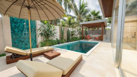 Beautiful 2 Beds Garden View Villa for sale in ko samui - lease 30 years