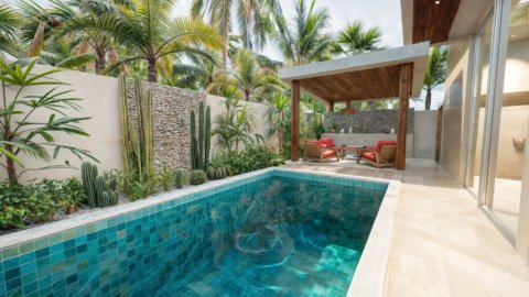 Beautiful 2 Beds Garden View Villa for sale in ko samui - lease 30 years