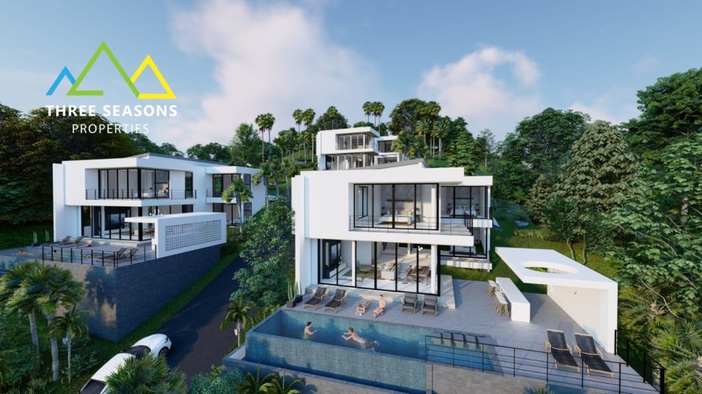 4 bedroom villa for sale Maenam, sea view pool villa Maenam, sea view pool villa Koh Samui