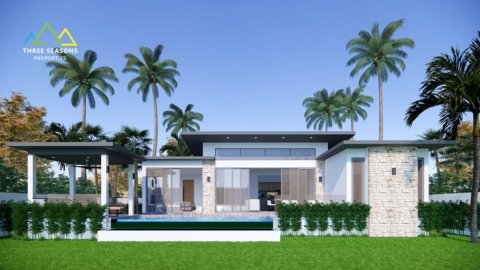 3 beds pool villa @ 200m from the beach