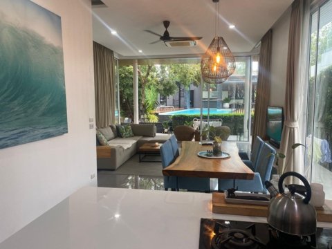 Modern 2 beds villa with share pool and gym in Koh Samui