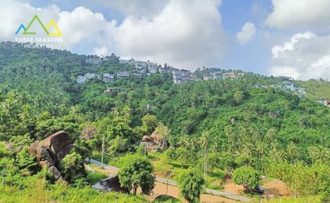 4 plots with a mountain view in Chaweng Noi, Koh Samui
