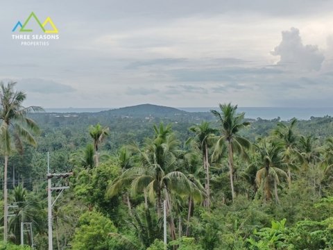 Stunning 600 sqm Land with Unobstructed Sea View in Maenam, Koh Samui