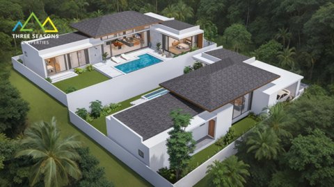 Brand New 3 bed Pool villa in Center Bophut