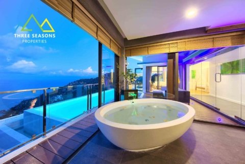 Magnificent 4-bedroom sea view villa in ko samui