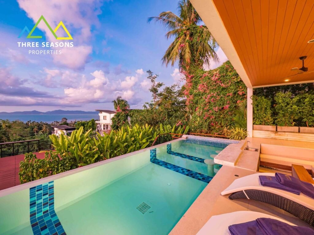 Luxury sea-view villa in Plai Laem from the Three Seasons Properties portfolio — example of premium Koh Samui investment property