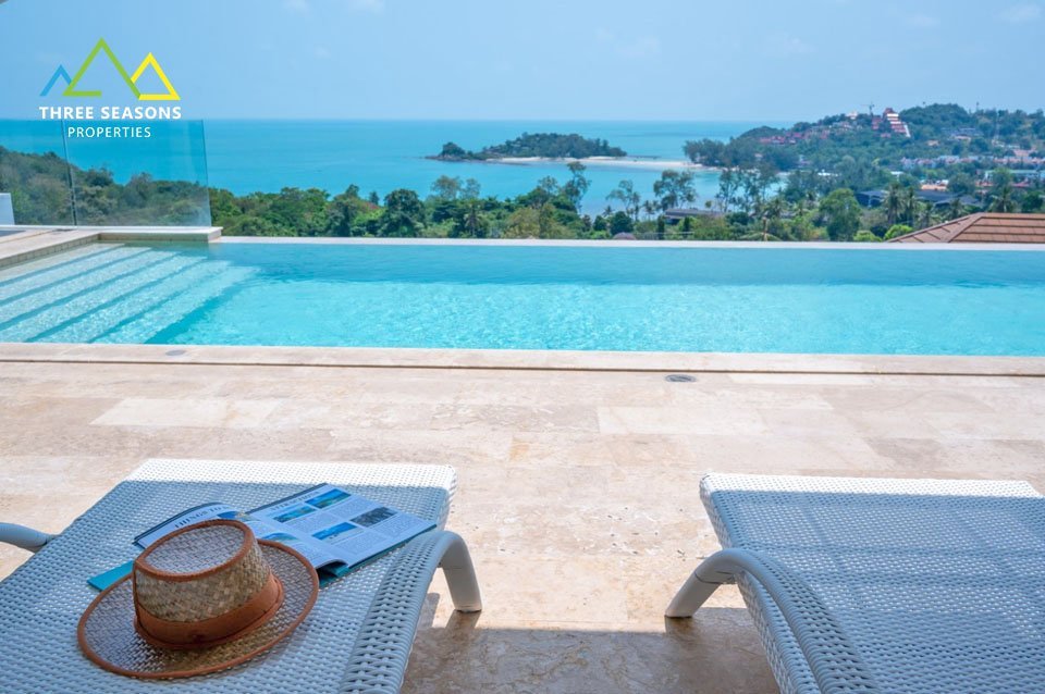 Beachfront pool villa in Choeng Mon, Koh Samui — typical Three Seasons Properties premium investment listing
