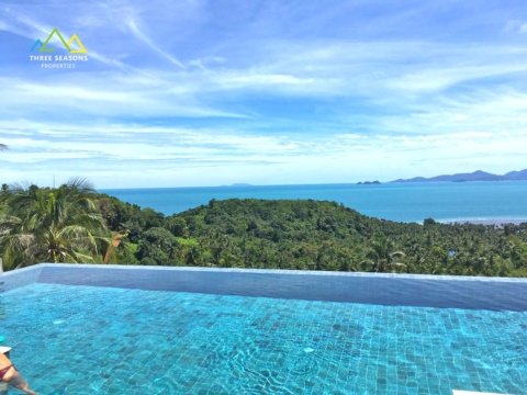 Sea view villa Samui garden