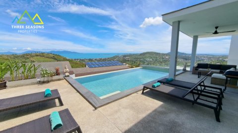 Beautiful 3 Bed Sea View Villa for sale in ko samui - bophut