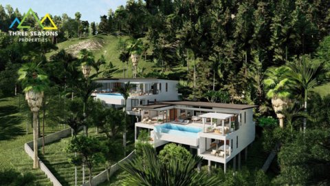 Amazing sea view 4 beds villas project for sale in ko samui - chaweng